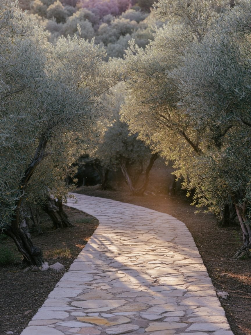 A path through the trees — the practice becoming second nature.