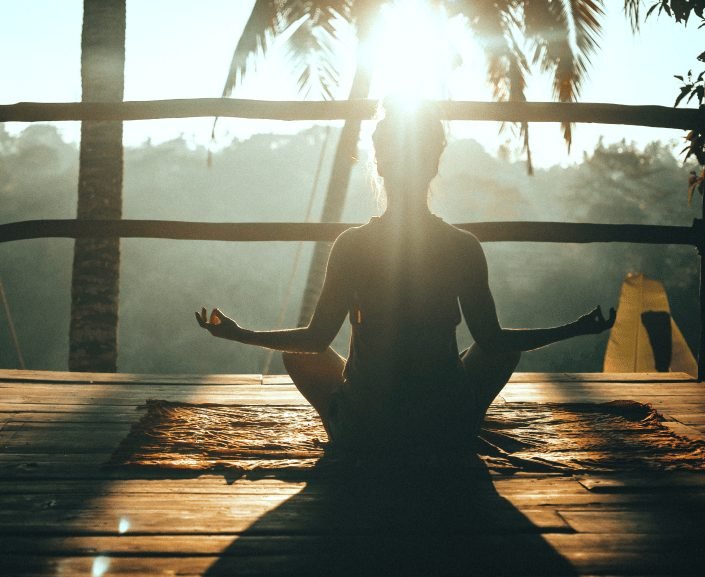 A quiet pause after practice — the work landing in the body.