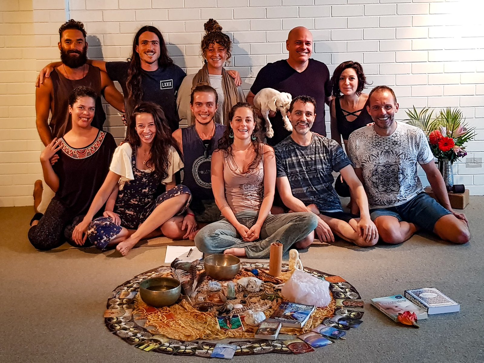 The teacher-training group at Living Yoga Sanga