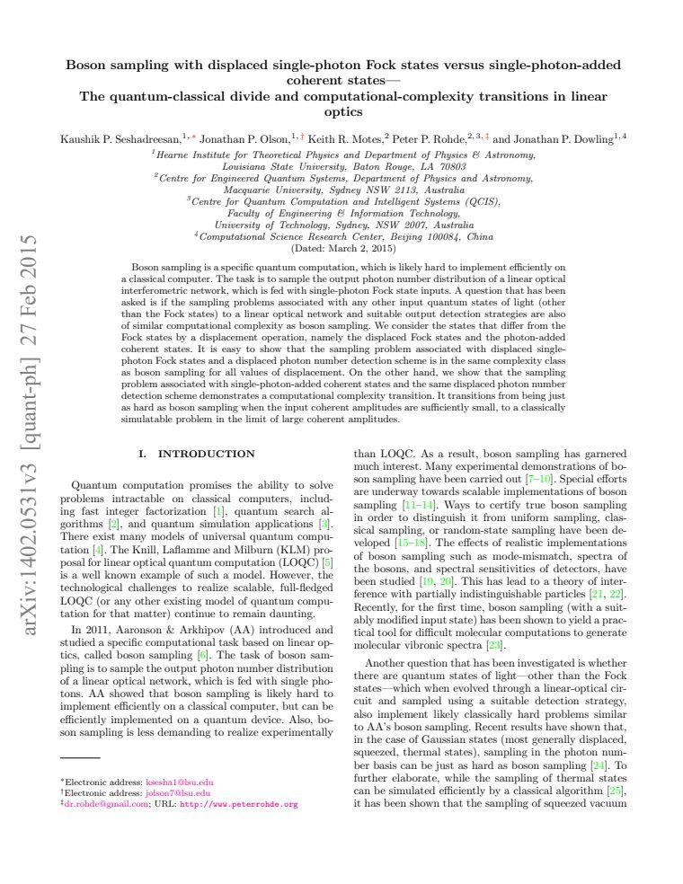 Boson sampling with displaced single-photon Fock states versus single-photon-added coherent states