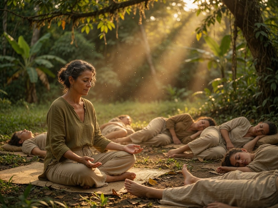 A facilitator holding a small circle after practice — the space you will learn to hold